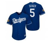 Men's Los Angeles Dodgers #5 Corey Seager 2017 Spring Training Cool Base Stitched MLB Jersey