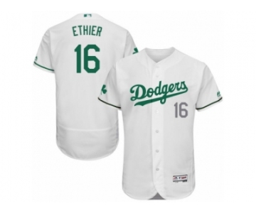 Men's Majestic Los Angeles Dodgers #16 Andre Ethier White Celtic Flexbase Authentic Collection MLB Jersey