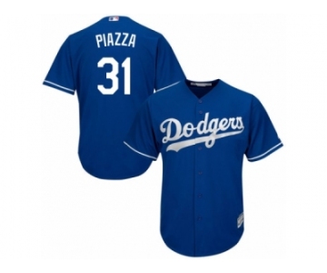 Men's Majestic Los Angeles Dodgers #31 Mike Piazza Replica Royal Blue Alternate Cool Base MLB Jersey