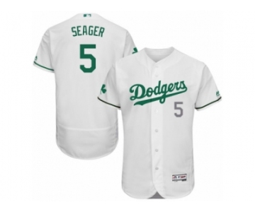 Men's Majestic Los Angeles Dodgers #5 Corey Seager White Celtic Flexbase Authentic Collection MLB Jersey