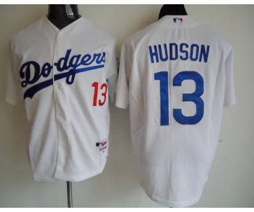 mlb jerseys los angeles dodgers #13 hudson white W