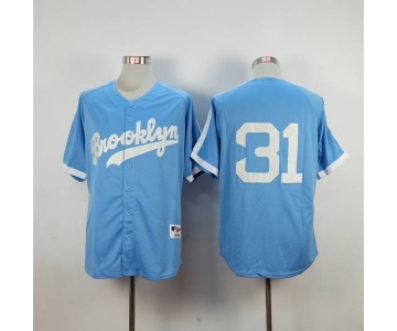 mlb jerseys los angeles dodgers #31 pederson lt.blue[m&n]
