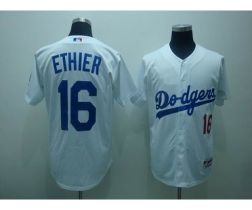 mlb los angeles dodgers #16 ethier white