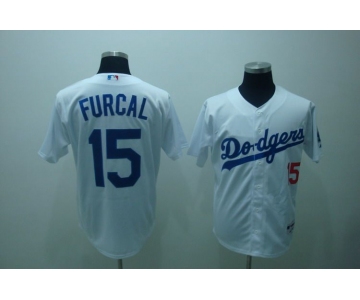 mlb los angeles dodgers furcal #15 white