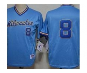 mlb jerseys milwaukee brewers #8 ryan braun lt.blue(milwaukee)