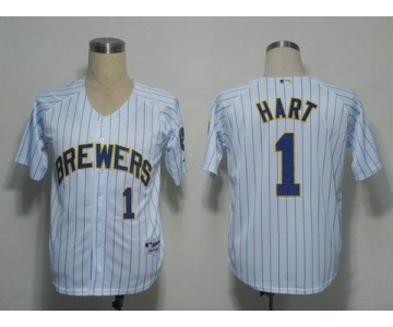 mlb milwaukee brewers #1 har white[blue strip]