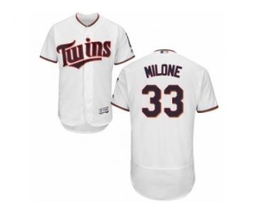 Men's Majestic Minnesota Twins #33 Justin Morneau White Flexbase Authentic Collection MLB Jersey