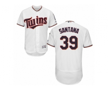 Men's Majestic Minnesota Twins #39 Danny Santana White Flexbase Authentic Collection MLB Jersey