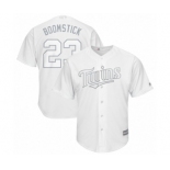 Men's Minnesota Twins #23 Nelson Cruz Authentic Boomstick White 2019 Players Weekend Baseball Jersey