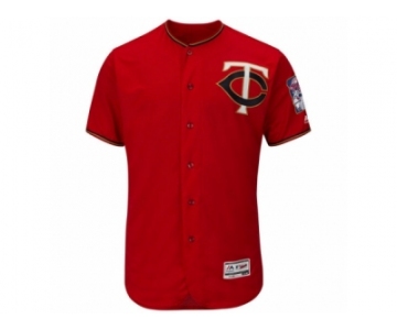 Men's Minnesota Twins Majestic Blank Fashion Scarlet Flex Base Authentic Collection Team Jersey