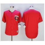 Minnesota Twins Blank Red New Cool Base Stitched MLB Jersey