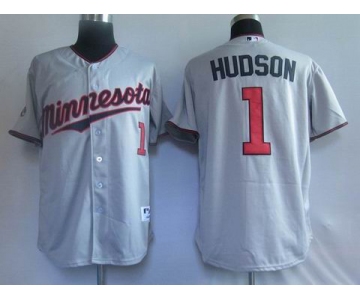 mlb jerseys minnesota twins #1 hudson grey
