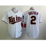 mlb jerseys minnesota twins #2 dozier white[dozier]