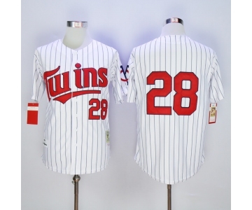 mlb jerseys minnesota twins #28 blvleven white(black strip)[1991 m&n]