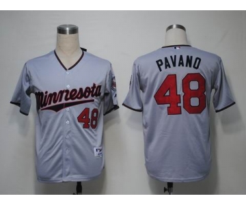 mlb jerseys minnesota twins #48 pavano grey[2011 minnesota]