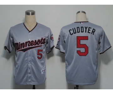 mlb jerseys minnesota twins #5 cuddyer grey[2011 minnesota]