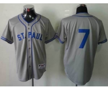 mlb jerseys minnesota twins #7 mauer grey[2013]