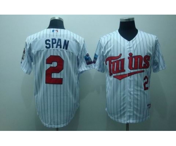 mlb minnesota Twins #2 span white (blue strip)