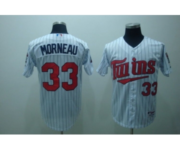 mlb minnesota twins #33 morneau white(blue strip)2010