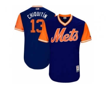 Men's 2017 Little League World Series Mets #13 Asdrubal Cabrera Chiquitín Royal Jersey