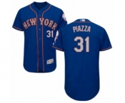 Men's Majestic New York Mets #31 Mike Piazza Royal Gray Flexbase Authentic Collection MLB Jersey
