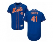 Men's Majestic New York Mets #41 Tom Seaver Royal Blue Flexbase Authentic Collection MLB Jersey