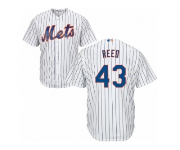Men's Majestic New York Mets #43 Addison Reed Authentic White Home Cool Base MLB Jersey