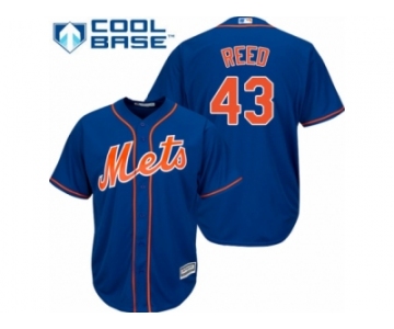 Men's Majestic New York Mets #43 Addison Reed Replica Royal Blue Alternate Home Cool Base MLB Jersey