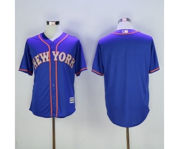 Men's New York Mets Blank Majestic Royal Alternate Cool Base Jersey