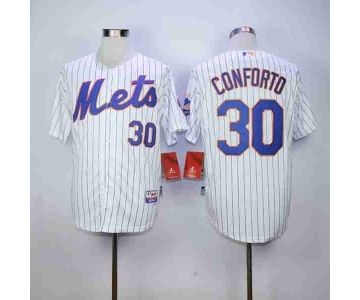 mlb jerseys new york mets #30 conforto white[conforto](blue stripe)