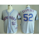 mlb jerseys new york mets #52 cespedes grey