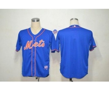 mlb jerseys new york mets blank blue[cool base]