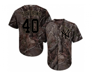 Men New York Yankees #40 Luis Severino Camo Realtree Collection Cool Base Stitched MLB Jersey