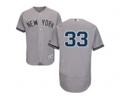 Men's Majestic New York Yankees #33 Greg Bird Grey Flexbase Authentic Collection MLB Jersey