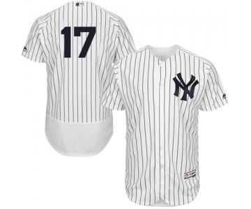 Men's New York Yankees #17 Matt Holliday White Navy Flexbase Authentic Collection Baseball Jersey