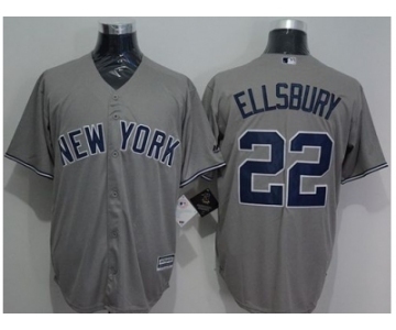 New York Yankees #22 Jacoby Ellsbury Grey New Cool Base Stitched Baseball Jersey