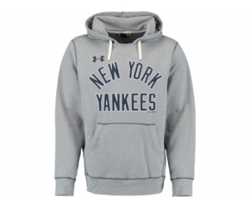 New York Yankees Under Armour Legacy Fleece Gray MLB Hoodie