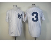 mlb jerseys new york yankees #3 ruth m&n white 1929