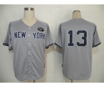 mlb new york yankees #13 rodriguez grey[gms]