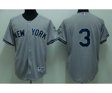 mlb new york yankees #3 ruth grey(2009 logo)