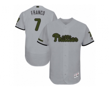 Men 2017 Memorial Day Philadelphia Phillies #7 Maikel Franco Flex Base Jersey