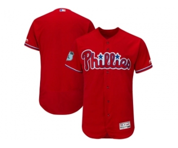 Philadelphia Phillies Blank Red 2017 Spring Training Flexbase Authentic Collection Stitched Baseball Jersey