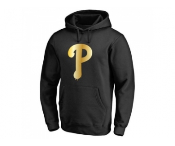 Philadelphia Phillies Gold Collection Pullover Hoodie Black
