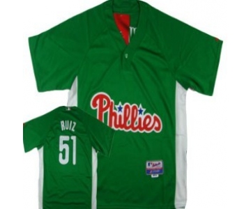 mlb Philadelphia Phillies #51 Ruiz Green