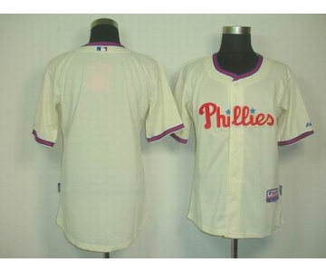 mlb jerseys philadelphia phillies blank cream
