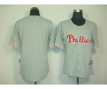 mlb jerseys philadelphia phillies blank grey