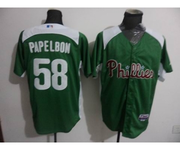 mlb jerseys philadephia phillies #58 papelbon green