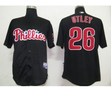 mlb philadelphia phillies #26 utley black