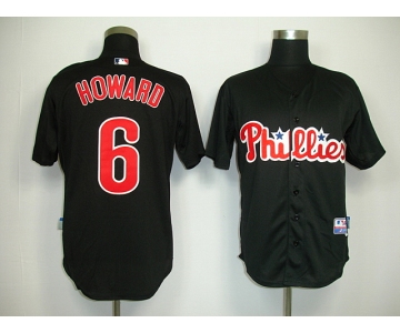 mlb philadelphia phillies #6 howard black