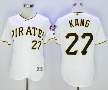 Men Pittsburgh Pirates #27 Jung Ho Kang Majestic White Flexbase Authentic Collection Player Jersey